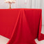 Scuba Rectangular 90"x132" Tablecloth Red - Wrinkle Free, Stain Resistant & Seamless Table Cover