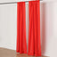 2 Pack Red Polyester Event Curtain Drapes, 10ftx8ft Backdrop Event Panels With Rod Pockets 130 GSM