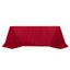Polyester 90"x132" Rectangle Tablecloth Wine - Seamless Wrinkle-Resistant Table Cover