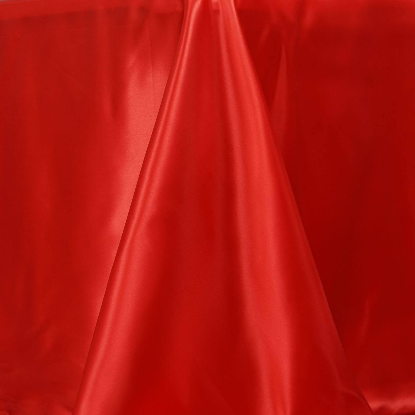 Satin Rectangular 90"x156" Tablecloth Red - Seamless Table Cover