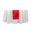 Lamour Satin 12"x108" Table Runner Red - Smooth & Lustrous Finish