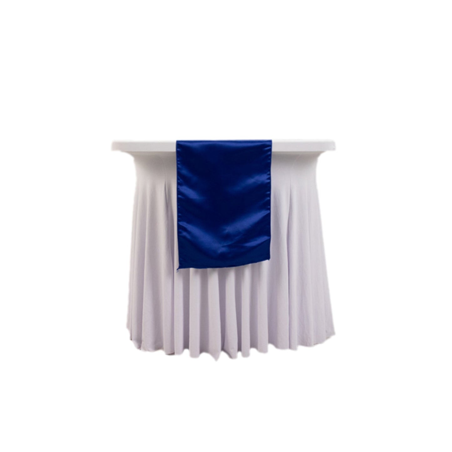 Lamour Satin 12"x108" Table Runner Royal Blue - Smooth & Lustrous Finish