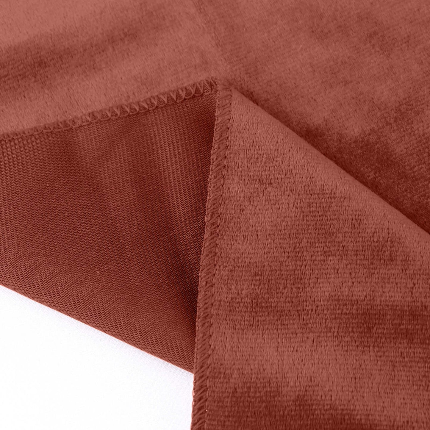 Premium Velvet 12"x108" Table Runner Terracotta (Rust) - Sheen Finish Reusable Table Decor
