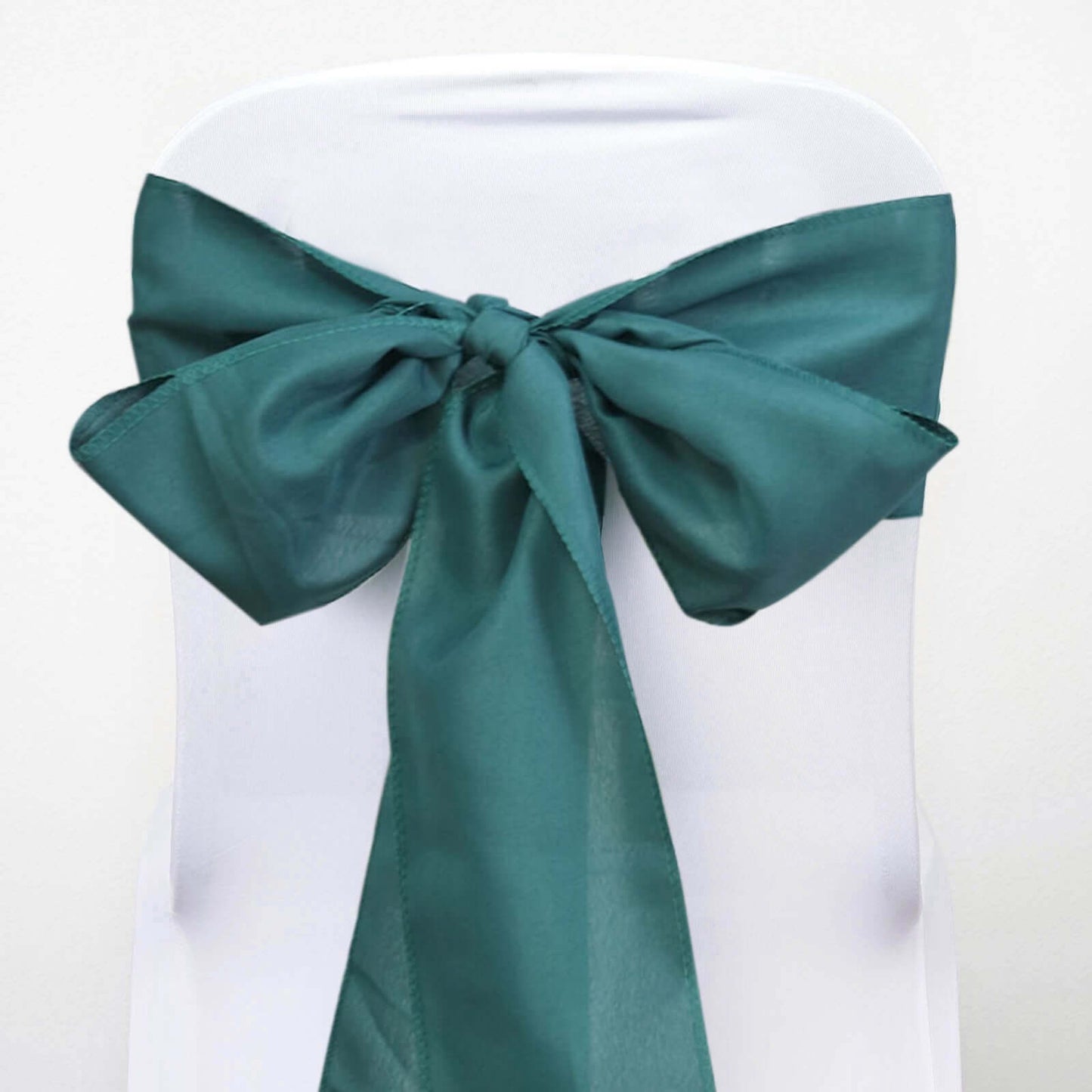 5 Pack Polyester Chair Sashes Peacock Teal 6"x108"