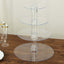 4-Tier Acrylic Round Cupcake Stand Clear - Buffet Party Tables 14"