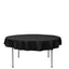 Premium Polyester 70" Round Tablecloth Black - Stain and Wrinkle-Resistant 220GSM Table Cover