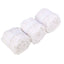 3 Pack 28ft White Ruffled Paper Streamer Rolls, Crepe Tissue Party Decorations