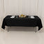 Lamour Satin 60"x102" Rectangle Tablecloth Black - Durable & Silky Soft Feel Table Cover for Weddings & Banquets