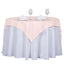 Polyester 54"x54" Table Overlay Square Tablecloth Blush - Wrinkle-Resistant & Durable Table Cover