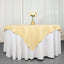 Premium Polyester 70"x70" Table Overlay Square Tablecloth Champagne 220GSM Wrinkle-Resistant Table Cover