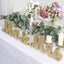 Wooden "Mr & Mrs" Freestanding Letters Gold Glittered - Rustic Glam Wedding Table Display Signs