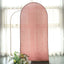 7ft Rose Gold Shimmer Tinsel Spandex Chiara Backdrop Stand Cover For Fitted Round Top Wedding Arch