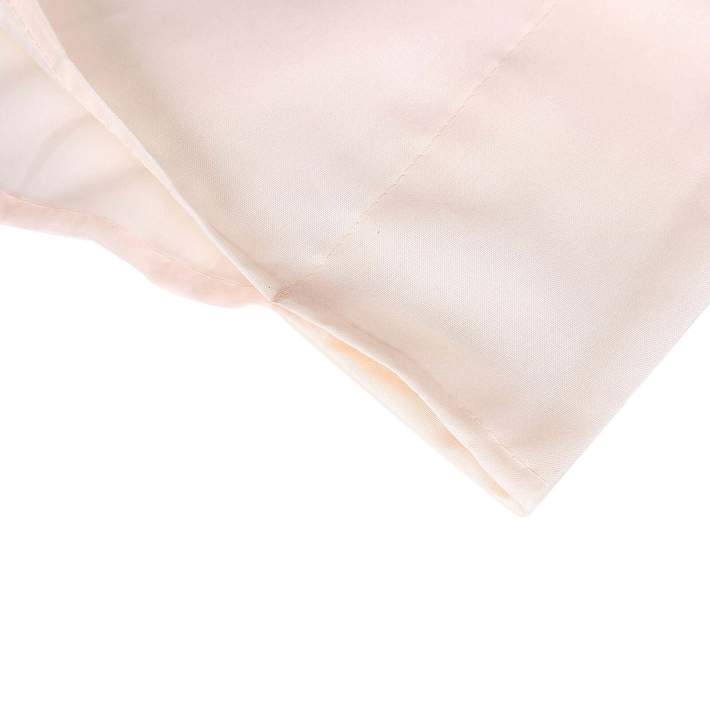 Blush Chiffon Polyester Event Curtain Drapes, Dual Layer Divider Backdrop Curtain Panels with Rod Pockets - 10ftx10ft