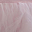 Tulle 21ft Table Skirt Blush - 4 Layer Pleated Tutu Table Cover