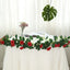 6ft 20 Red Artificial Silk Roses Flower Garland, Hanging Vine