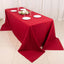 Polyester 90"x132" Rectangle Tablecloth Wine - Seamless Wrinkle-Resistant Table Cover