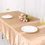 Satin Rectangular 60"x102" Tablecloth Nude - Smooth and Lustrous Table Cover