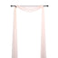 18ft Blush Sheer Organza Wedding Arch Drapery Fabric, Window Scarf Valance