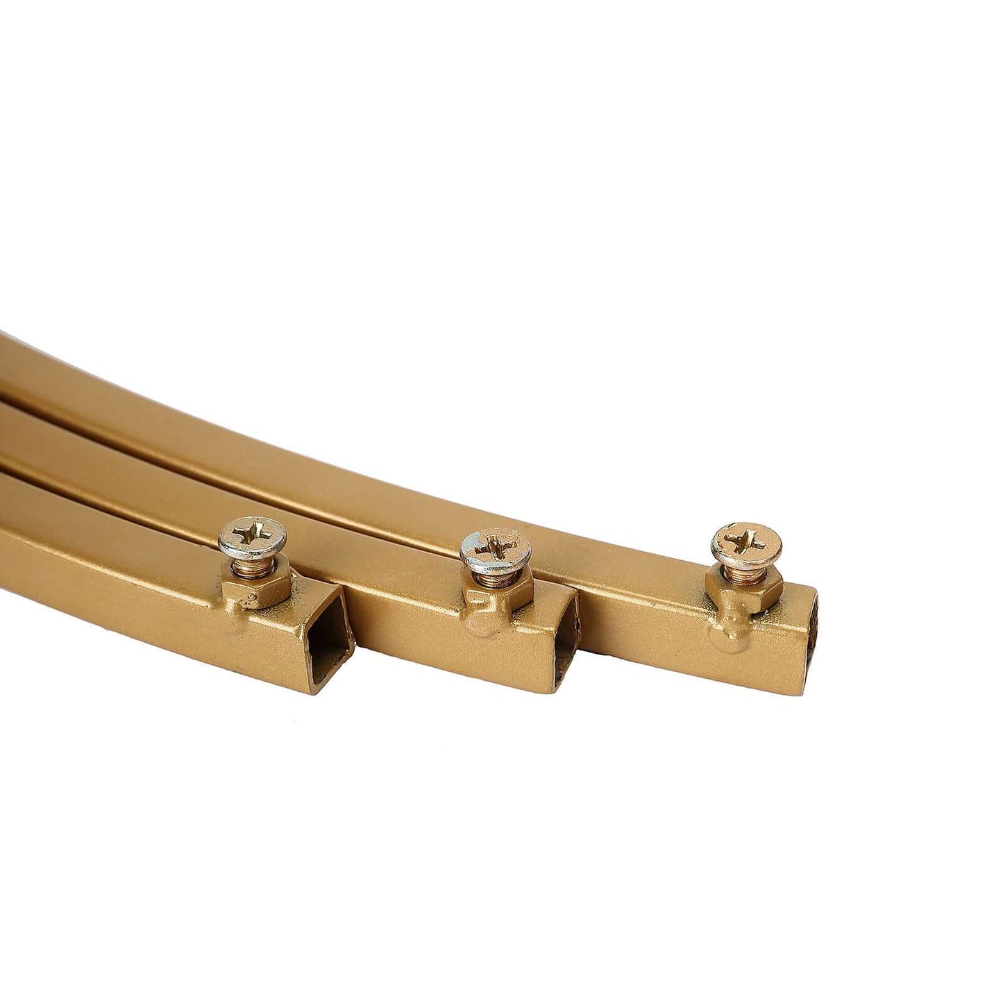 Round Wedding Arch Table Centerpiece Metal Gold - Hoop Wreath Tabletop Decor for Receptions 24"