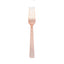 24-Pack Plastic Forks with Hammered Style Rose Gold - Heavy Duty Disposable Silverware 7"