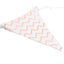 7.5ft Rose Gold Chevron Print Triangle Pennant Flag Party Banner - Clearance SALE
