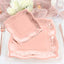 25-Pack Paper 7" Square Dessert Plates in Rose Gold with Vintage Pottery Embossed Design - Shiny Metallic Disposable Appetizer Plates
