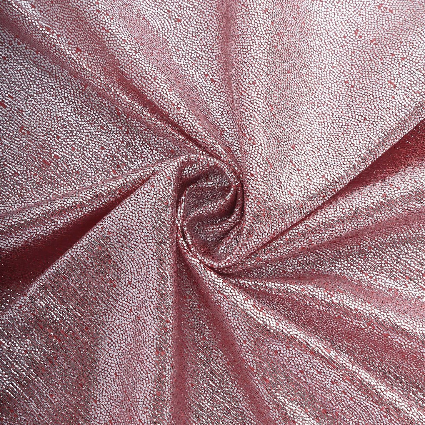 Polyester 12"x108" Table Runner Rose Gold Shimmer Sequin Dots - Wrinkle-Free Finish Table Linen