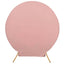 7.5ft Matte Dusty Rose Round Spandex Fit Party Backdrop Stand Cover