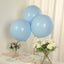 10 Pack Matte Pastel Ice Blue Biodegradable Balloons 18", Round Eco-friendly Thick Latex Party Balloons