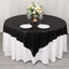 Polyester 72"x72" Table Overlay Square Tablecloth Black - Sequin Dots Wrinkle-Free Table Cover