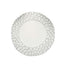 6-Pack Round Charger Plates 13" in White with Hammered Rim, Matte Finish Modern Dinner Charger Tableware