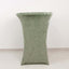Crushed Velvet Spandex 30" Round Cocktail Table Cover Sage Green Smooth Highboy Tablecloth