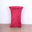 Crushed Velvet Spandex 30" Round Cocktail Table Cover Red Smooth Highboy Tablecloth