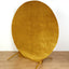 7.5ft Metallic Gold Soft Velvet Fitted Round Event Party Backdrop Cover