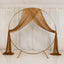 Gold Sheer Backdrop Drape â€“ 5ftx32ft Wedding Arch & Ceiling Decor Panel, Wrinkle Free with Soft Shimmer