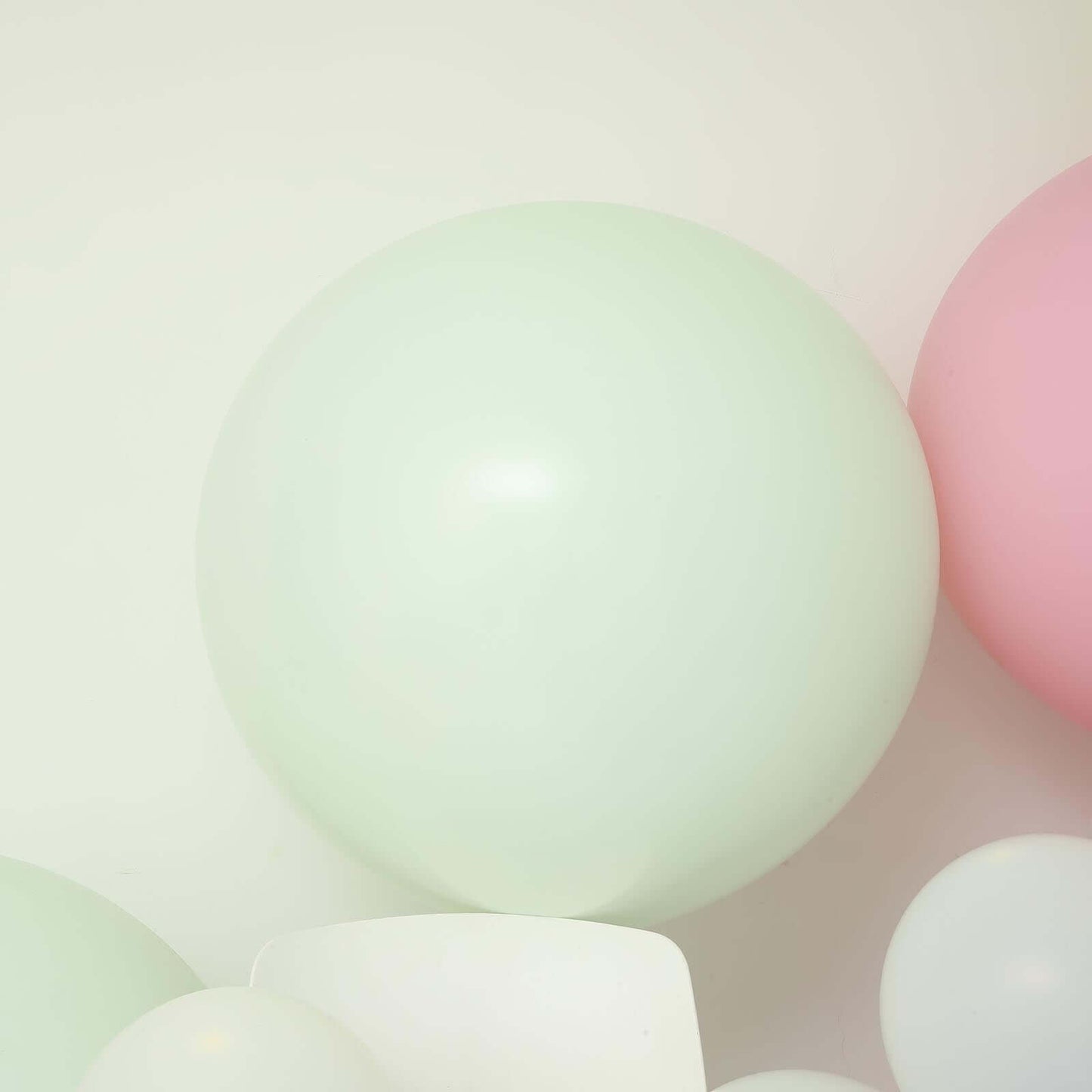 2 Pack 32" Large Matte Pastel Mint Helium Air Premium Latex Balloons