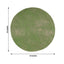 50 Pack Disposable Olive Green Placemats, 13" Non-Woven Mesh Fiber Round Table Mats for Dining & Events