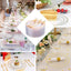 10-Pack Plastic Dinner Plates Clear with TrÃ¨s Chic Gold Rim - Perfect Disposable Party Plates 10"