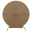 7.5ft Taupe Round Spandex Fit Party Backdrop Stand Cover