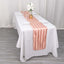 Satin 12"x108" Table Runner Dusty Rose - Stripe Table Decor