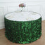 Taffeta Fabric 17ft Table Skirt Green 3D Leaf Petal Design - Exquisite & Stylish Event Table Cover