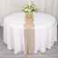 Crystal Rhinestone 10"x108" Table Runner Champagne - Chic Diamond Accent