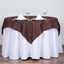 Polyester Square 54"x54" Tablecloth Chocolate - Wrinkle-Resistant & Durable Table Cover