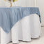 Lamour Satin 72"x72" Table Overlay Square Tablecloth Dusty Blue - Smooth Finish Table Topper