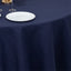 Cotton Blend 108" Round Tablecloth Navy Blue - Wrinkle-Resistant Design