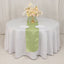 Lamour Satin 12"x108" Table Runner Sage Green - Smooth & Lustrous Finish