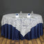 Lace 72"x72" Table Overlay Square Tablecloth Ivory - Victorian Design for Timeless Celebrations