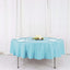 Polyester 90" Round Tablecloth Light Blue - Stain & Wrinkle-Resistant Table Cover