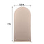 7ft Matte Nude Spandex Fitted Chiara Backdrop Stand Cover For Round Top Wedding Arch