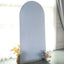 7ft Matte Dusty Blue Spandex Fitted Chiara Backdrop Stand Cover For Round Top Wedding Arch